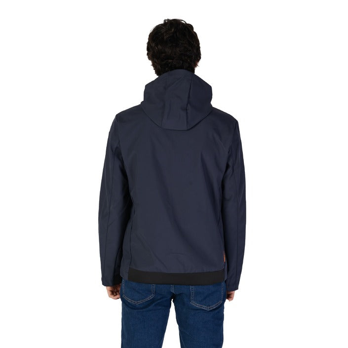 Suns® Veste Homme Bleue à Capuche – Automne/Hiver avec Fermeture Éclair