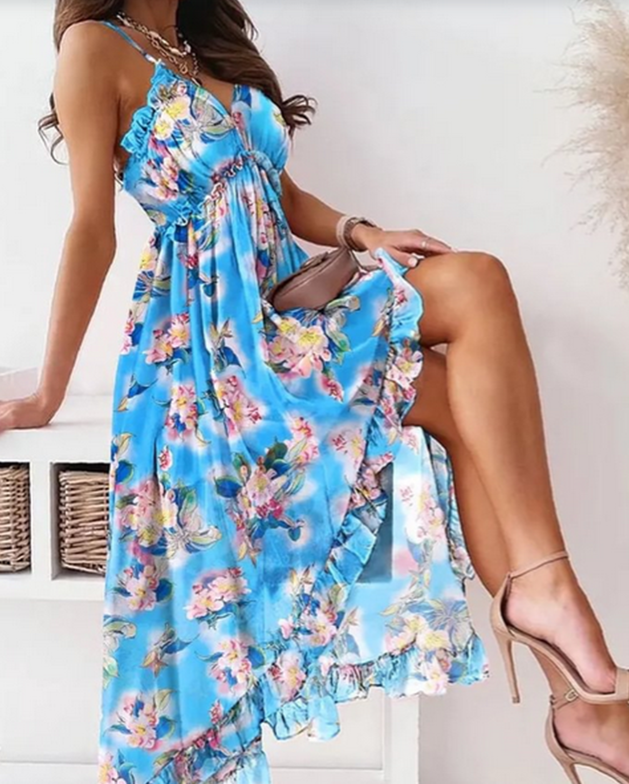 Lola - Robe ample   avec bretelles boho