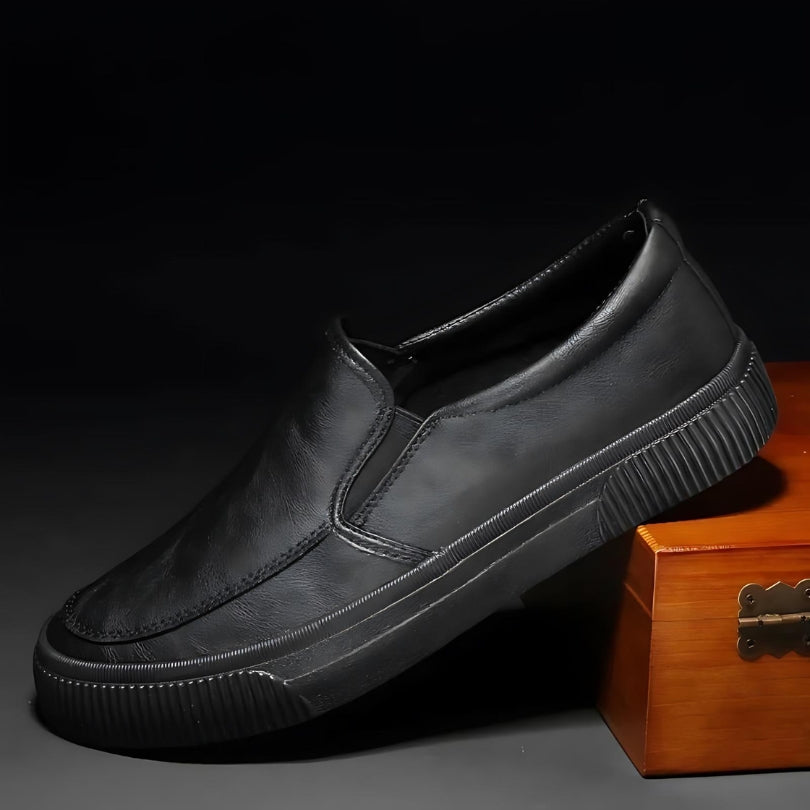 Valentino – Slip-On Boulevard en Cuir Italien