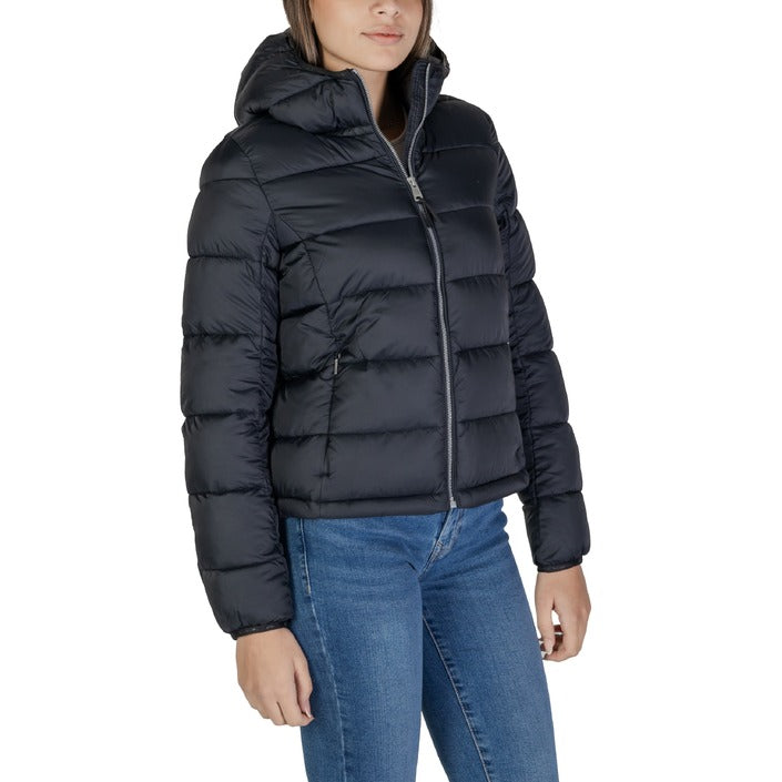 Napapijri® Veste Femme Noire Monochrome – Automne/Hiver avec Fermeture Éclair et Capuche