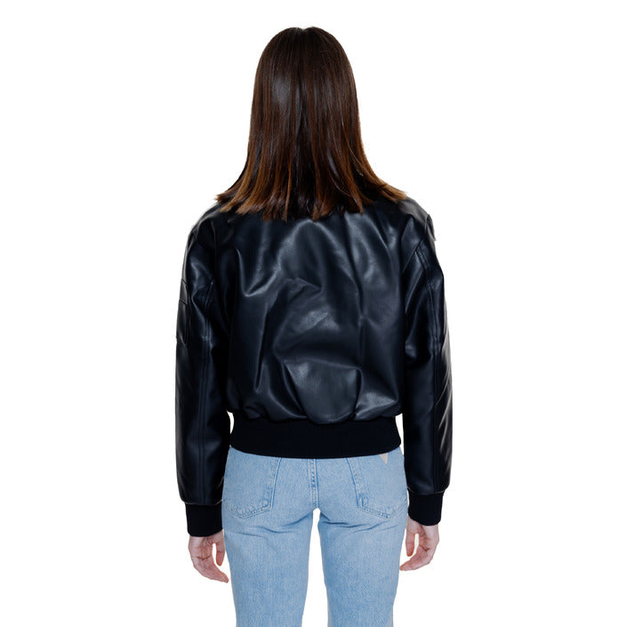 Calvin Klein® Women's Black Jacket – Fall/Winter Elegant with Zip Closure