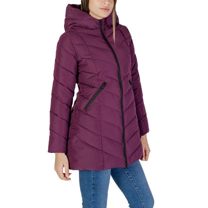 Clerã® Veste Femme Violet ou Noir – Automne/Hiver avec Capuche et Fermeture Éclair