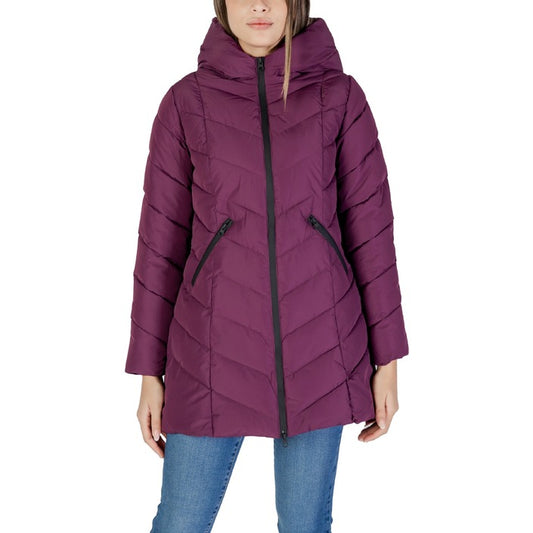 Clerã® Veste Femme Violet ou Noir – Automne/Hiver avec Capuche et Fermeture Éclair