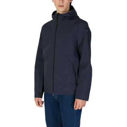 Suns® Veste Homme Bleue à Capuche – Automne/Hiver avec Fermeture Éclair