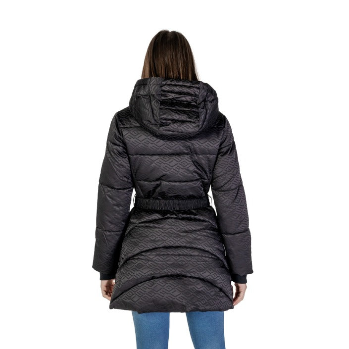 Guess® Veste Femme Noire à Capuche – Automne/Hiver avec Fermeture Éclair