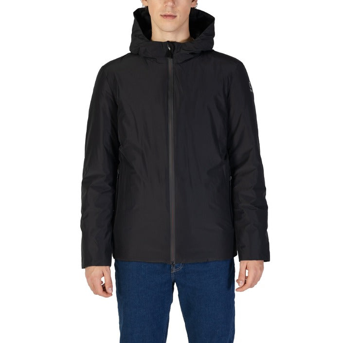 Suns® Veste Homme Noire à Capuche – Automne/Hiver avec Fermeture Éclair