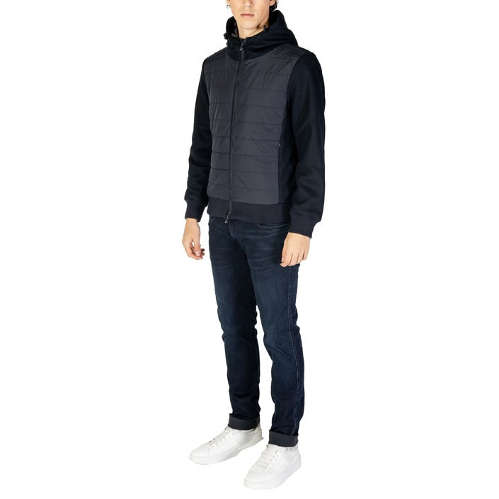 Hydra Clothing® Veste Homme Noire – Automne/Hiver Élégante avec Fermeture Éclair et Col Montant