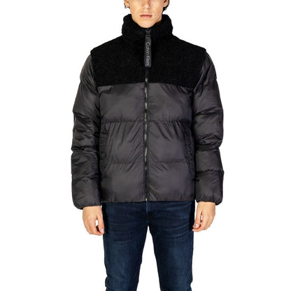 Calvin Klein Jeans® Veste Homme Noire à Col Montant – Automne/Hiver avec Fermeture Éclair