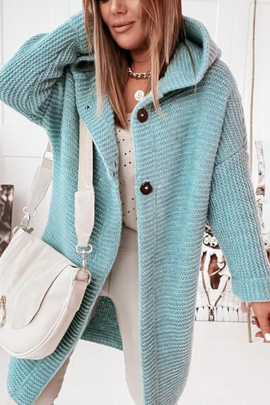 Cardigan Ample en Maille pour Femme – Manches Longues et Style Décontracté