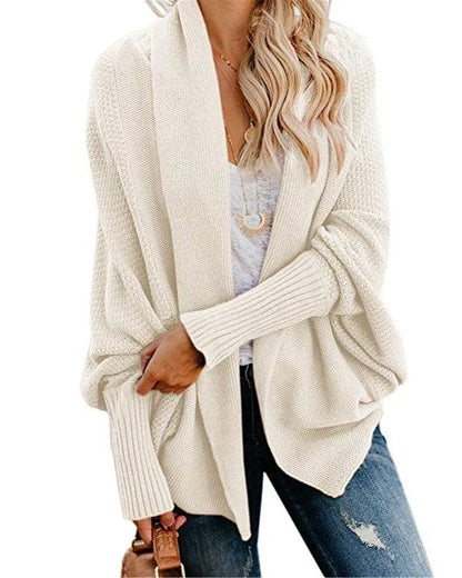 Cardigan Châle en Acrylique Tricoté pour Femmes