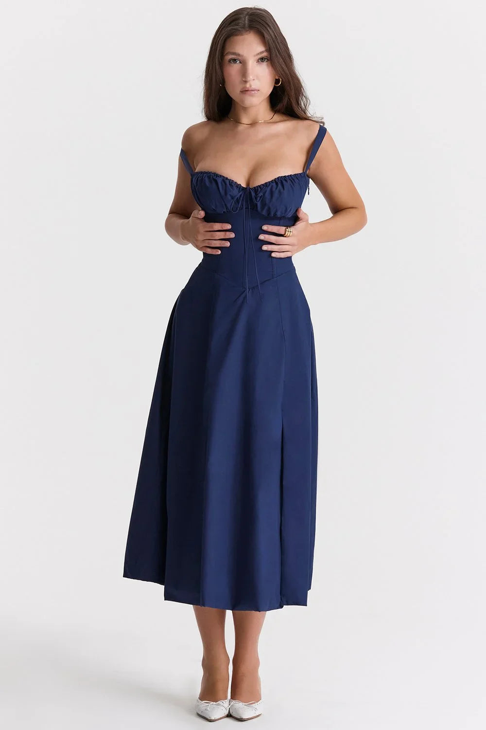 Carmen - Robe Bustier avec Imprimé