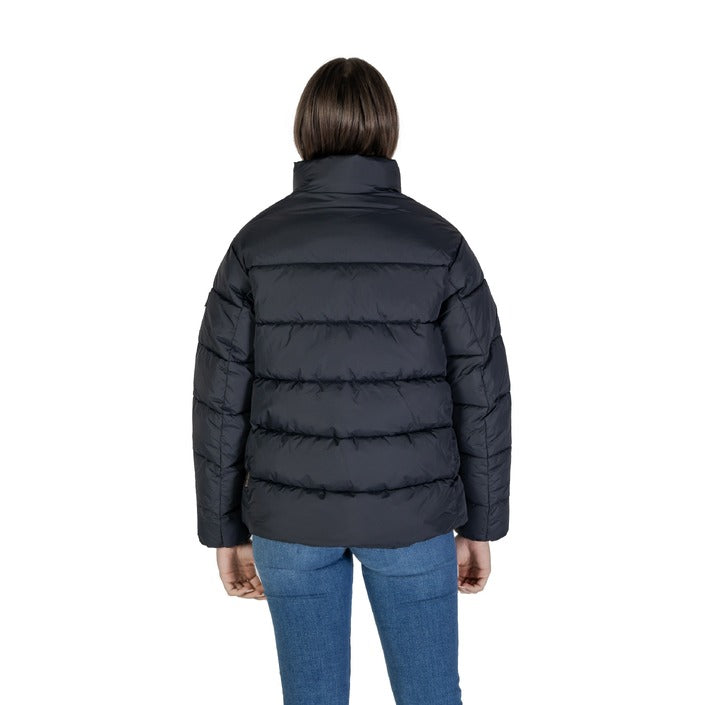 Napapijri® Veste Femme Noire ou Blanche – Automne/Hiver Élégante avec Fermeture Éclair et Col Montant