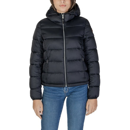 Napapijri® Veste Femme Noire Monochrome – Automne/Hiver avec Fermeture Éclair et Capuche