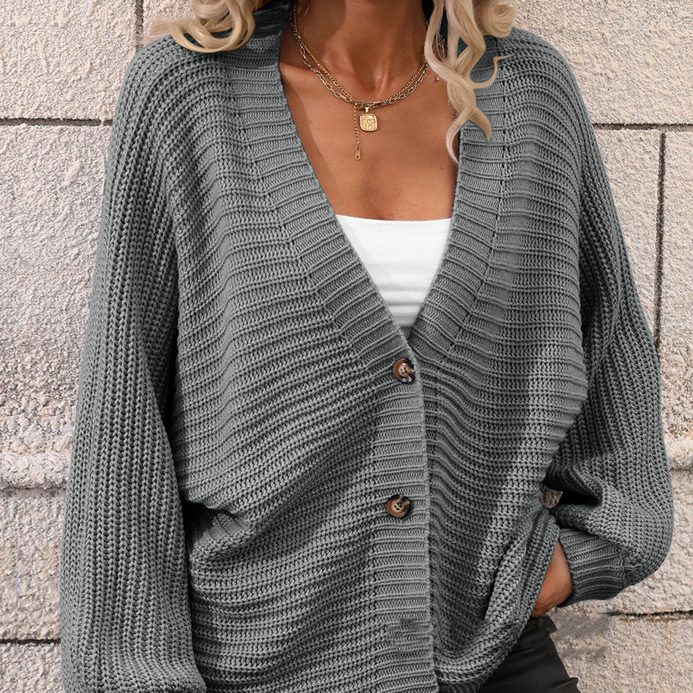 Pull Cardigan à col en V Polyvalent - L'élégance Décontractée pour Toutes les Occasions