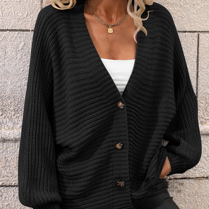 Pull Cardigan à col en V Polyvalent - L'élégance Décontractée pour Toutes les Occasions