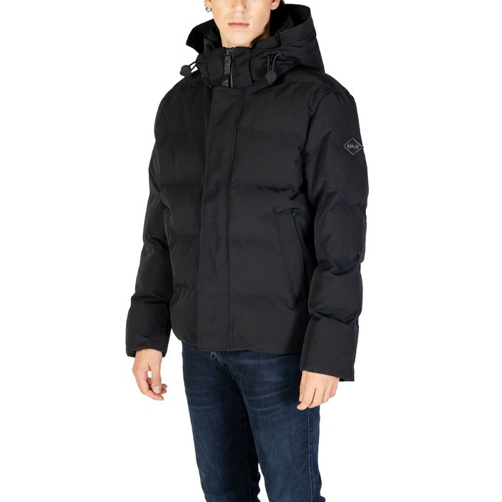 Replay® Veste Homme Noire – Automne/Hiver Élégante avec Fermeture Éclair et Col Montant