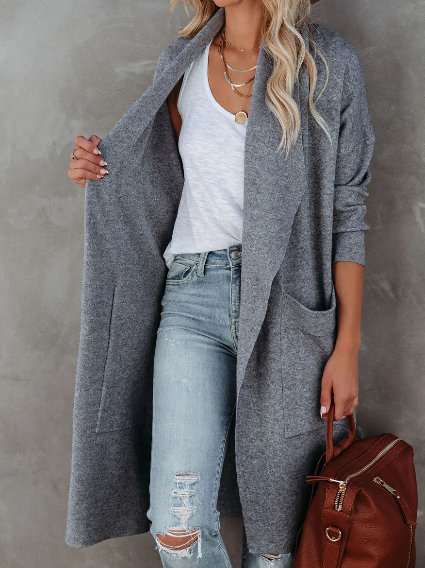 Manteau en Laine à Coupe Décontractée - Casual Chic