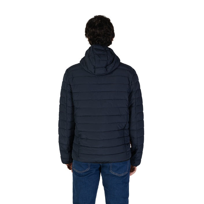 Suns® Veste Homme Bleue à Capuche – Automne/Hiver avec Fermeture Éclair