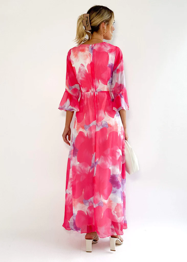 Robe midi Stelani Rosa Viola