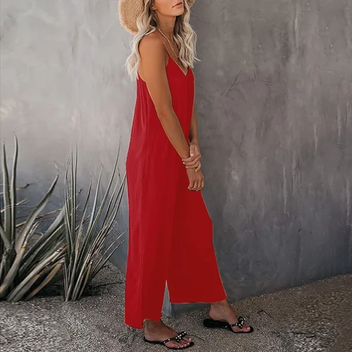 🔥Hot Sale 49% off 🔥Ultimate Flowy Jumpsuit with Pockets✨Buy 2 Extra 10% OFF