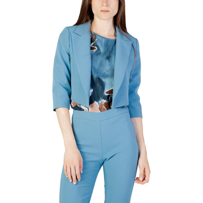 Rinascimento® Jaquette Femme Turquoise ou Bleue Élégante – Automne/Hiver à Col Revers