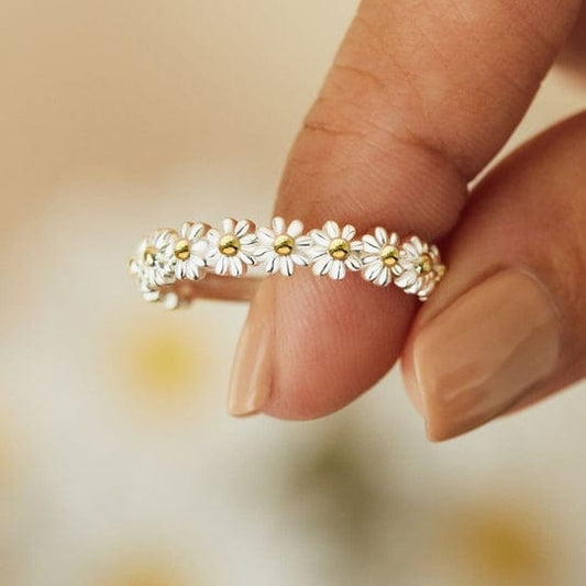 BAGUE FLEUR MARGUERITE DOUCE