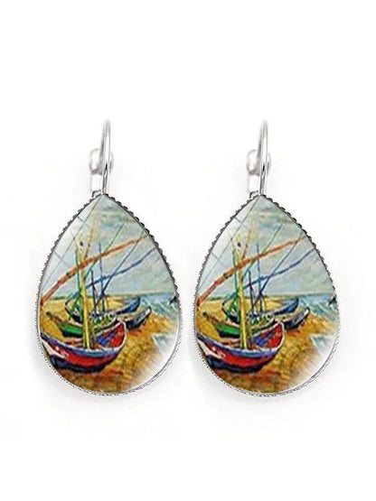 Boucles d'oreilles Vintage Vincent Art Series