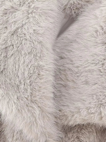 Jade - Manteau de fourrure chaud pour l'hiver