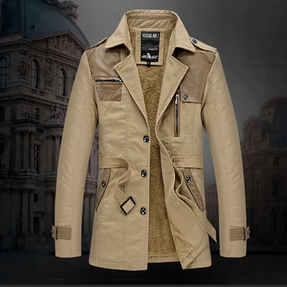 Valentino - Trench-coat long isolé avec ceinture pour homme