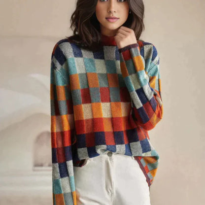 Romina - Col roulé patchwork Cashmere Couture